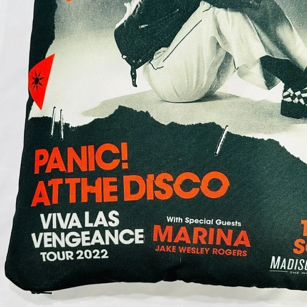 Panic! at the Disco Viva Las Vengeance Tour NYC MSG 2022 RARE VIP Lounge Pillow